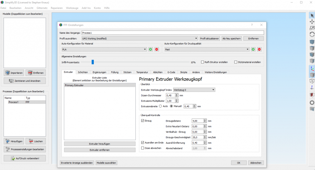 Neu in Version 3.1.1: deutsche Benutzeroberfläche