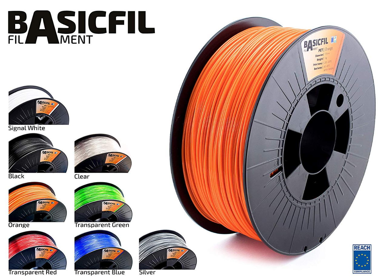 ORANGE BASICFIL PET 1.75mm 1 kg orange 3D Drucker Filament 