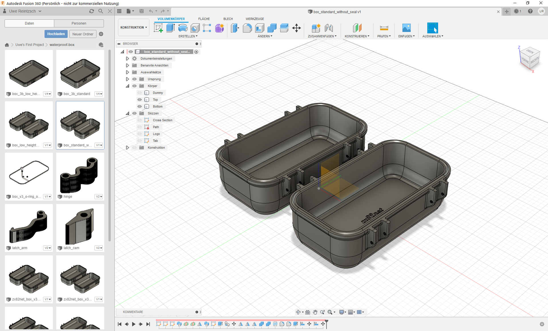 zx82net Customizable Rugged Waterproof Box by zx82net